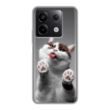 Силиконовый чехол на Xiaomi Redmi Note 13 5G с принтом Коты Силиконовый чехол на Xiaomi Redmi Note 13 5G с принтом Коты