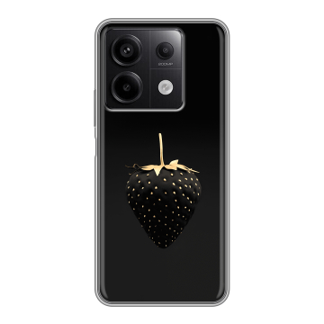 Силиконовый чехол на Xiaomi Redmi Note 13 5G с принтом Черная клубника Силиконовый чехол на Xiaomi Redmi Note 13 5G с принтом Черная клубника