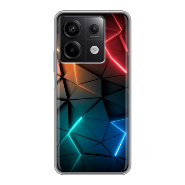 Силиконовый чехол на Xiaomi Redmi Note 13 5G с принтом Абстракция неон Силиконовый чехол на Xiaomi Redmi Note 13 5G с принтом Абстракция неон