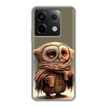 Силиконовый чехол на Xiaomi Redmi Note 13 5G с принтом Сова Силиконовый чехол на Xiaomi Redmi Note 13 5G с принтом Сова