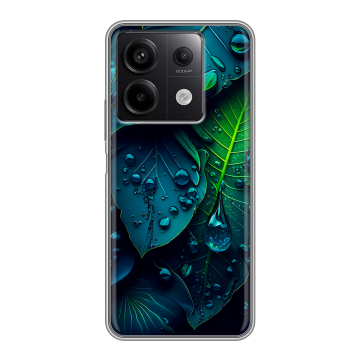 Силиконовый чехол на Xiaomi Redmi Note 13 5G с принтом Листья Силиконовый чехол на Xiaomi Redmi Note 13 5G с принтом Листья