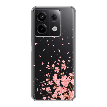 Силиконовый чехол на Xiaomi Redmi Note 13 5G с принтом Ветка сакуры Силиконовый чехол на Xiaomi Redmi Note 13 5G с принтом Ветка сакуры