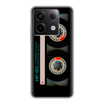 Силиконовый чехол на Xiaomi Redmi Note 13 5G с принтом Кассета Силиконовый чехол на Xiaomi Redmi Note 13 5G с принтом Кассета
