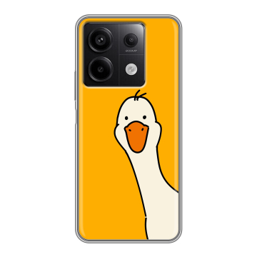 Силиконовый чехол на Xiaomi Redmi Note 13 5G с принтом Утка Силиконовый чехол на Xiaomi Redmi Note 13 5G с принтом Утка