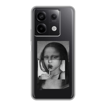 Силиконовый чехол на Xiaomi Redmi Note 13 5G с принтом Мона Лиза Силиконовый чехол на Xiaomi Redmi Note 13 5G с принтом Мона Лиза