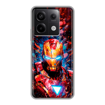 Силиконовый чехол на Xiaomi Redmi Note 13 5G с принтом Железный человек Ironman Силиконовый чехол на Xiaomi Redmi Note 13 5G с принтом Железный человек Ironman