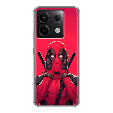 Силиконовый чехол на Xiaomi Redmi Note 13 5G с принтом Дедпул Deadpool Силиконовый чехол на Xiaomi Redmi Note 13 5G с принтом Дедпул Deadpool
