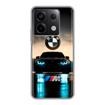 Силиконовый чехол на Xiaomi Redmi Note 13 5G с принтом БМВ BMW Силиконовый чехол на Xiaomi Redmi Note 13 5G с принтом БМВ BMW