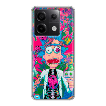 Силиконовый чехол на Xiaomi Redmi Note 13 5G с принтом Рик и Морти Rick Morty Силиконовый чехол на Xiaomi Redmi Note 13 5G с принтом Рик и Морти Rick Morty