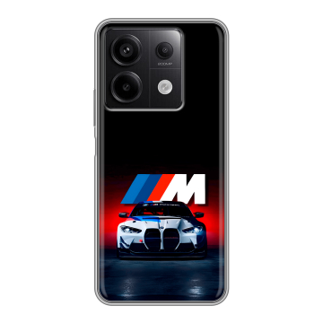 Силиконовый чехол на Xiaomi Redmi Note 13 5G с принтом БМВ BMW Силиконовый чехол на Xiaomi Redmi Note 13 5G с принтом БМВ BMW