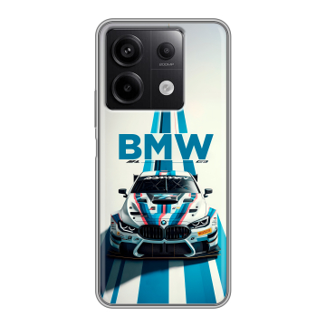 Силиконовый чехол на Xiaomi Redmi Note 13 5G с принтом БМВ BMW Силиконовый чехол на Xiaomi Redmi Note 13 5G с принтом БМВ BMW