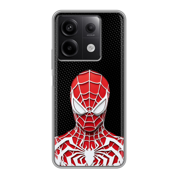 Силиконовый чехол на Xiaomi Redmi Note 13 5G с принтом человек паук spiderman Силиконовый чехол на Xiaomi Redmi Note 13 5G с принтом человек паук spiderman