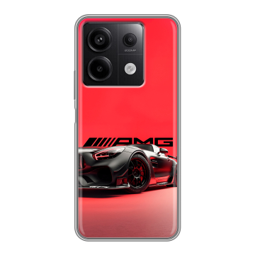Силиконовый чехол на Xiaomi Redmi Note 13 5G с принтом Мерседес Mercedes AMG Силиконовый чехол на Xiaomi Redmi Note 13 5G с принтом Мерседес Mercedes AMG