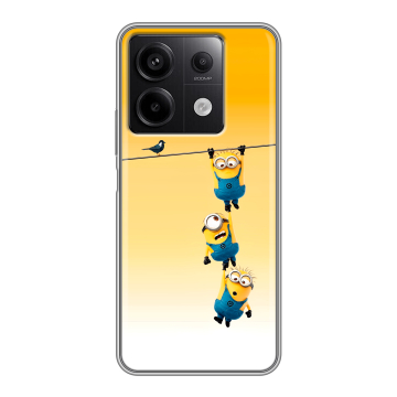 Силиконовый чехол на Xiaomi Redmi Note 13 5G с принтом Миньоны Силиконовый чехол на Xiaomi Redmi Note 13 5G с принтом Миньоны