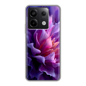 Силиконовый чехол на Xiaomi Redmi Note 13 5G с принтом женский цветы Силиконовый чехол на Xiaomi Redmi Note 13 5G с принтом женский цветы