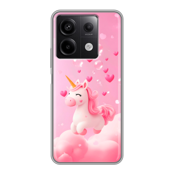 Силиконовый чехол на Xiaomi Redmi Note 13 5G с принтом Единорог Силиконовый чехол на Xiaomi Redmi Note 13 5G с принтом Единорог