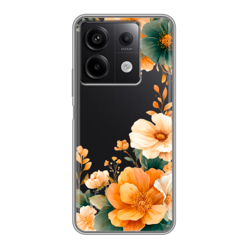 Силиконовый чехол на Xiaomi Redmi Note 13 5G с принтом Цветы принт Силиконовый чехол на Xiaomi Redmi Note 13 5G с принтом Цветы принт