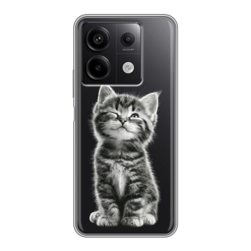 Силиконовый чехол на Xiaomi Redmi Note 13 5G с принтом Котенок Силиконовый чехол на Xiaomi Redmi Note 13 5G с принтом Котенок