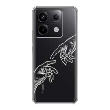 Силиконовый чехол на Xiaomi Redmi Note 13 5G с принтом Сотворение мира Силиконовый чехол на Xiaomi Redmi Note 13 5G с принтом Сотворение мира