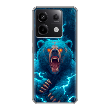 Силиконовый чехол на Xiaomi Redmi Note 13 5G с принтом Медведь Силиконовый чехол на Xiaomi Redmi Note 13 5G с принтом Медведь
