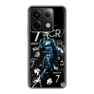 Силиконовый чехол на Xiaomi Redmi Note 13 5G с принтом Реал Роналдо Силиконовый чехол на Xiaomi Redmi Note 13 5G с принтом Реал Роналдо