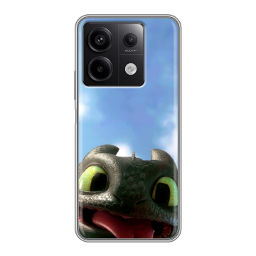 Силиконовый чехол на Xiaomi Redmi Note 13 5G с принтом Как приручить дракона Силиконовый чехол на Xiaomi Redmi Note 13 5G с принтом Как приручить дракона