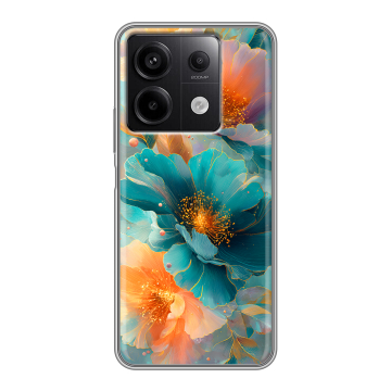 Силиконовый чехол на Xiaomi Redmi Note 13 5G с принтом Цветы Силиконовый чехол на Xiaomi Redmi Note 13 5G с принтом Цветы