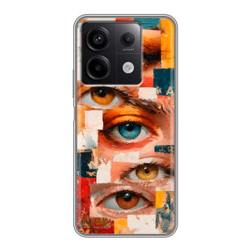 Силиконовый чехол на Xiaomi Redmi Note 13 5G с принтом Модный принт Силиконовый чехол на Xiaomi Redmi Note 13 5G с принтом Модный принт