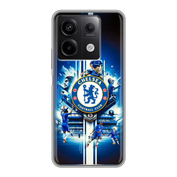 Силиконовый чехол на Xiaomi Redmi Note 13 5G с принтом Chelsea Челси