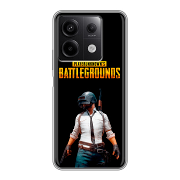 Силиконовый чехол на Xiaomi Redmi Note 13 5G с принтом PUGB ПАГБ Силиконовый чехол на Xiaomi Redmi Note 13 5G с принтом PUGB ПАГБ