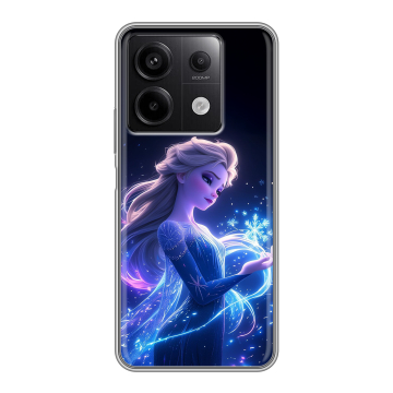 Силиконовый чехол на Xiaomi Redmi Note 13 5G с принтом Холодное сердце Frozen Силиконовый чехол на Xiaomi Redmi Note 13 5G с принтом Холодное сердце Frozen