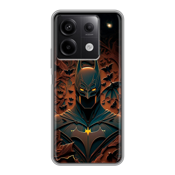 Силиконовый чехол на Xiaomi Redmi Note 13 5G с принтом Batman Бэтмен