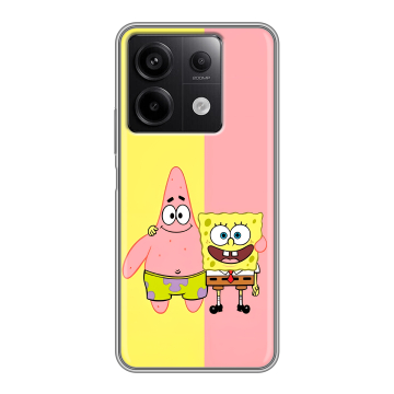 Силиконовый чехол на Xiaomi Redmi Note 13 5G с принтом Спанч боб Спанчбоб Силиконовый чехол на Xiaomi Redmi Note 13 5G с принтом Спанч боб Спанчбоб