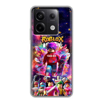 Силиконовый чехол на Xiaomi Redmi Note 13 5G с принтом Roblox Роблокс Силиконовый чехол на Xiaomi Redmi Note 13 5G с принтом Roblox Роблокс