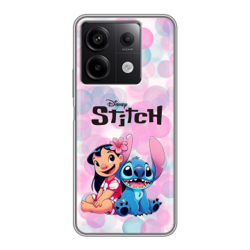 Силиконовый чехол на Xiaomi Redmi Note 13 5G с принтом Лило и Стич Силиконовый чехол на Xiaomi Redmi Note 13 5G с принтом Лило и Стич
