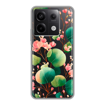 Силиконовый чехол на Xiaomi Redmi Note 13 5G с принтом женский