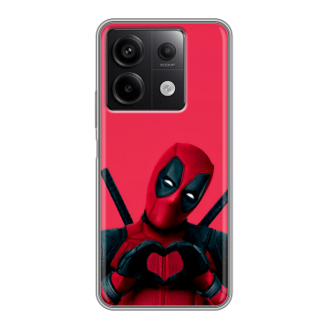 Силиконовый чехол на Xiaomi Redmi Note 13 5G с принтом Дедпул Deadpool Силиконовый чехол на Xiaomi Redmi Note 13 5G с принтом Дедпул Deadpool