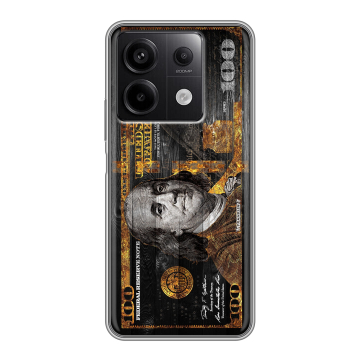 Силиконовый чехол на Xiaomi Redmi Note 13 5G с принтом Доллар деньги Силиконовый чехол на Xiaomi Redmi Note 13 5G с принтом Доллар деньги