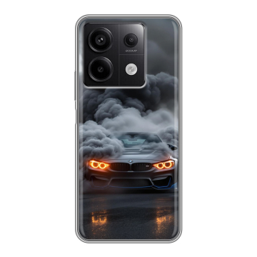 Силиконовый чехол на Xiaomi Redmi Note 13 5G с принтом BMW БМВ Силиконовый чехол на Xiaomi Redmi Note 13 5G с принтом BMW БМВ