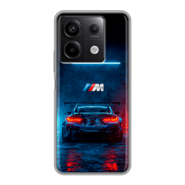 Силиконовый чехол на Xiaomi Redmi Note 13 5G с принтом BMW БМВ Силиконовый чехол на Xiaomi Redmi Note 13 5G с принтом BMW БМВ