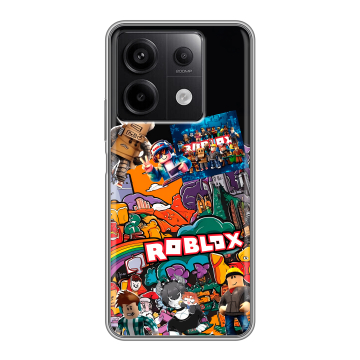 Силиконовый чехол на Xiaomi Redmi Note 13 5G с принтом Roblox Роблокс Силиконовый чехол на Xiaomi Redmi Note 13 5G с принтом Roblox Роблокс