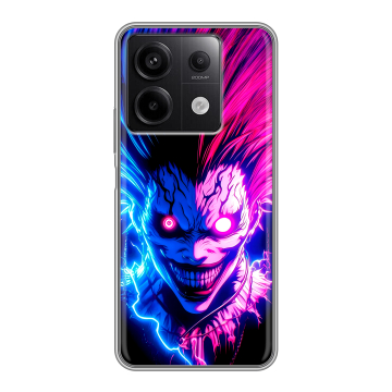 Силиконовый чехол на Xiaomi Redmi Note 13 5G с принтом Death note Тетрадь смерти
