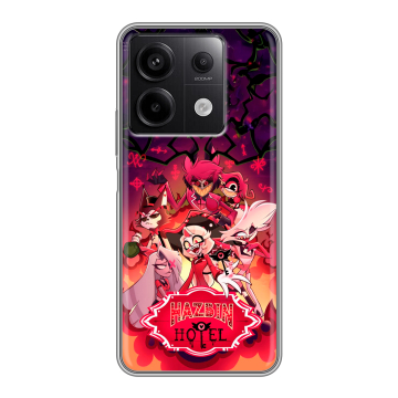 Силиконовый чехол на Xiaomi Redmi Note 13 5G с принтом Hazbin Hotel Отель Хазбин Силиконовый чехол на Xiaomi Redmi Note 13 5G с принтом Hazbin Hotel Отель Хазбин