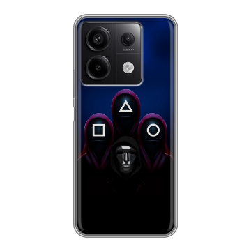Силиконовый чехол на Xiaomi Redmi Note 13 5G с принтом Игра Кальмара Силиконовый чехол на Xiaomi Redmi Note 13 5G с принтом Игра Кальмара