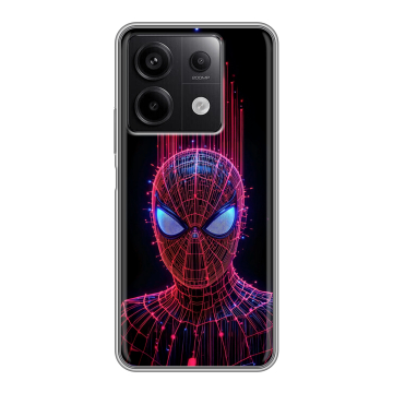 Силиконовый чехол на Xiaomi Redmi Note 13 5G с принтом Spiderman Человек паук Силиконовый чехол на Xiaomi Redmi Note 13 5G с принтом Spiderman Человек паук