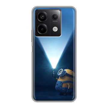 Силиконовый чехол на Xiaomi Redmi Note 13 5G с принтом Миньоны Силиконовый чехол на Xiaomi Redmi Note 13 5G с принтом Миньоны