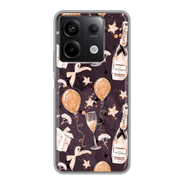 Силиконовый чехол на Xiaomi Redmi Note 13 5G с принтом Новый год Силиконовый чехол на Xiaomi Redmi Note 13 5G с принтом Новый год