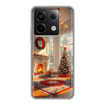 Силиконовый чехол на Xiaomi Redmi Note 13 5G с принтом Новый год Силиконовый чехол на Xiaomi Redmi Note 13 5G с принтом Новый год
