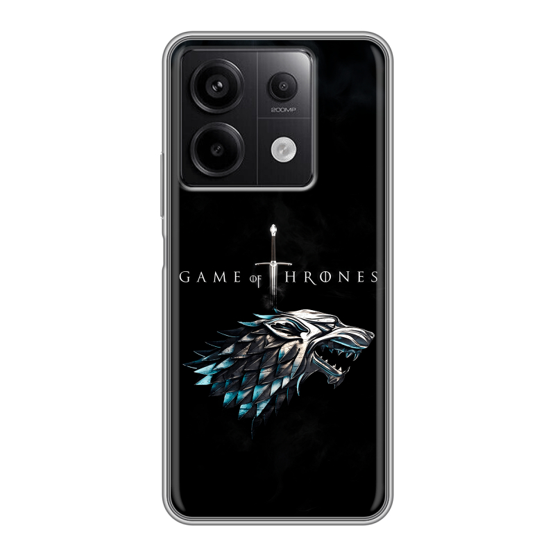 Силиконовый чехол на Xiaomi Redmi Note 13 5G с принтом Игра Престолов Game Thrones Силиконовый чехол на Xiaomi Redmi Note 13 5G с принтом Игра Престолов Game Thrones