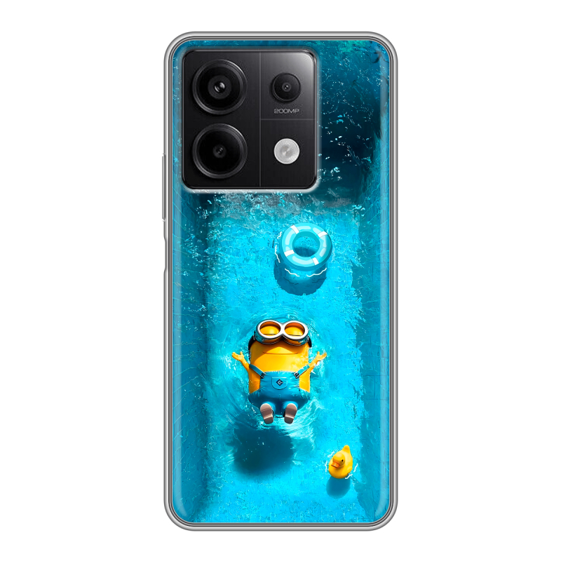 Силиконовый чехол на Xiaomi Redmi Note 13 5G с принтом Миньоны Силиконовый чехол на Xiaomi Redmi Note 13 5G с принтом Миньоны